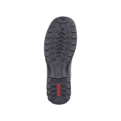 RIEKER - L7156-00 TEX FLAT ZIP SHOE - BLACK