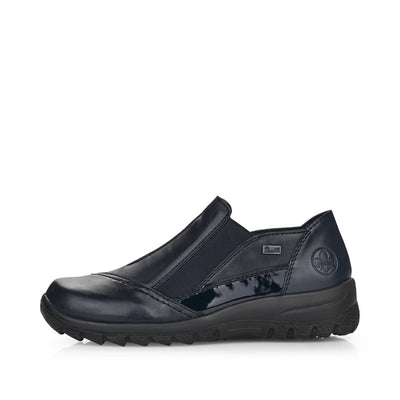 RIEKER - L7178-14- SLIP-ON COMFORT SHOE WITH ELASTICATED GUSSET - NAVY