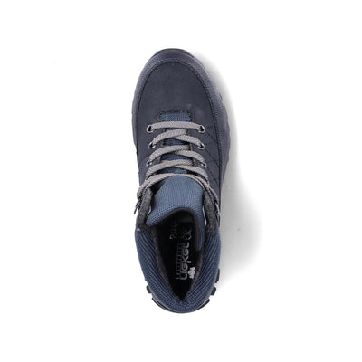 RIEKER - M9830-15 TEX FASHION LACED COMFORT WALKING BOOT - NAVY