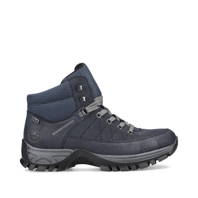 RIEKER - M9830-15 TEX FASHION LACED COMFORT WALKING BOOT - NAVY
