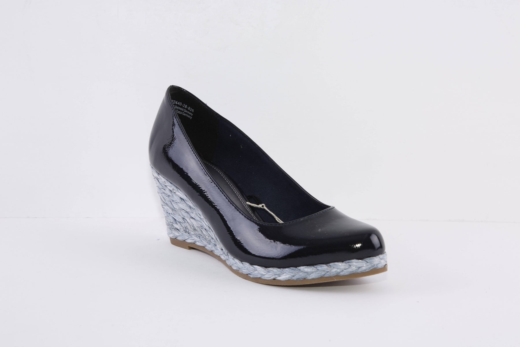MARCO TOZZI 22440 826 HIGH WEDGE FASHION SHOE NAVY PATENT Victor Dwyer Ladies Children s Shoes