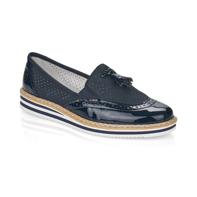 RIEKER - N0257 SLIP-ON SHOE - NAVY