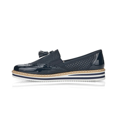 RIEKER - N0257 SLIP-ON SHOE - NAVY