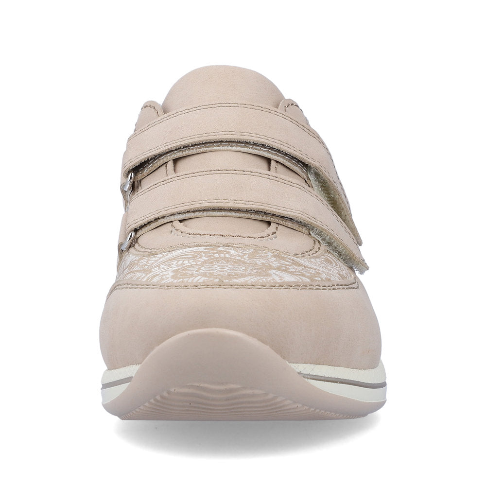 RIEKER - N1168-63 DOUBLE VELCRO COMFORT SHOE - GOLD