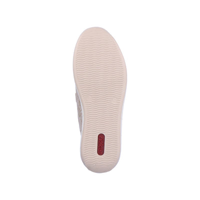 RIEKER - N1168-63 DOUBLE VELCRO COMFORT SHOE - GOLD