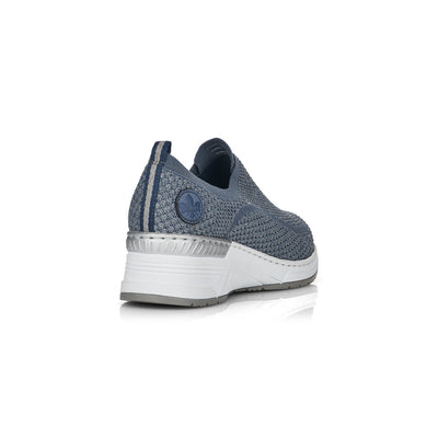 RIEKER - N4374 Blue Slip On Shoe