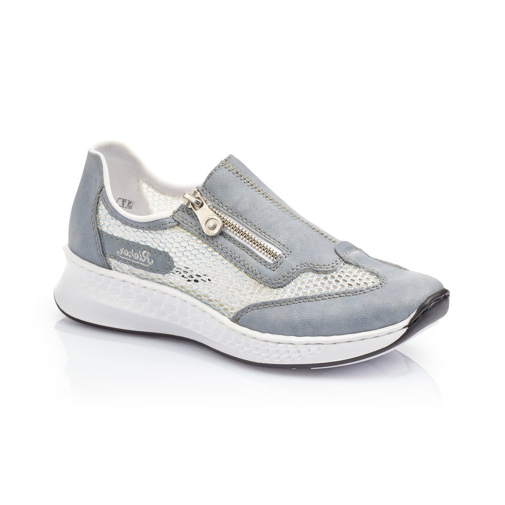 RIEKER - N5675 BLUE ZIP COMFORT SHOE