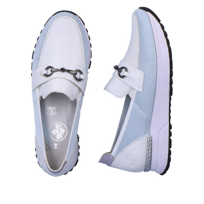 RIEKER - N7455-80 SLIP-ON SHOE - WHITE MULTI