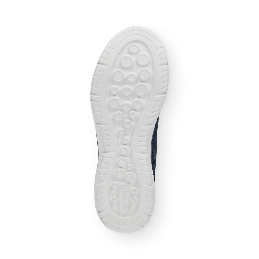 RIEKER N9474-15 LADIES BLUE LACE UP SHOES