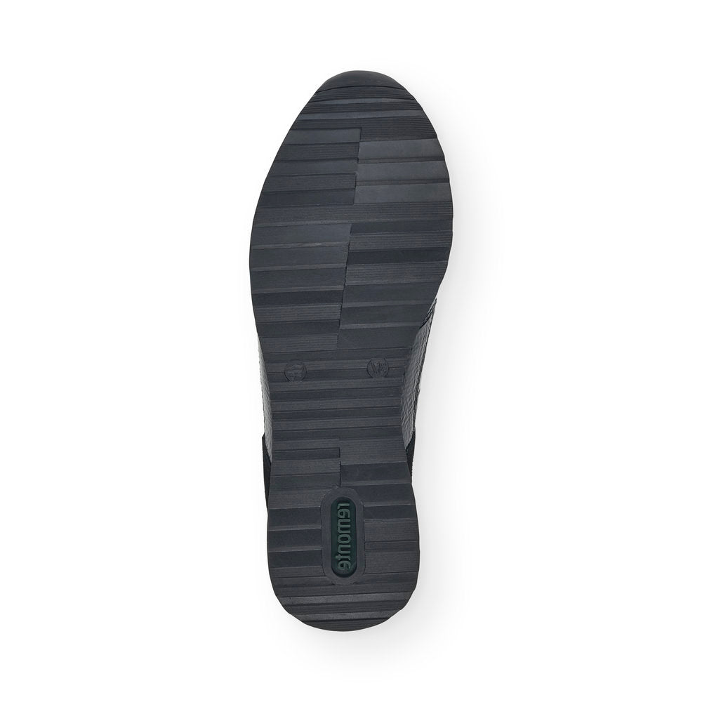 REMONTE - R2529-01 FASHION LACED TRAINER - BLACK COMBI