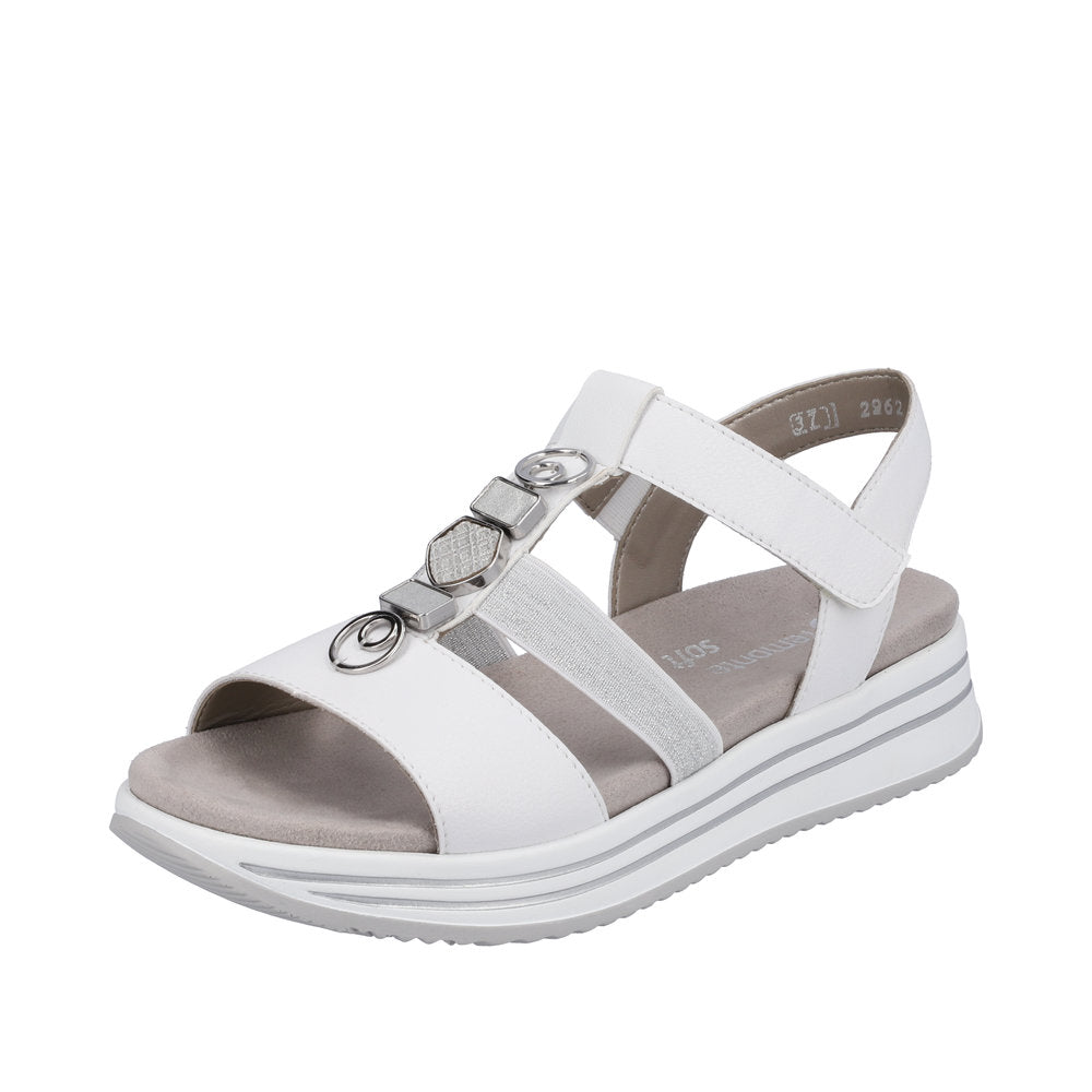 Remonte Flat Fashion Sandal R2962-80 White/Silver – Victor Dwyer