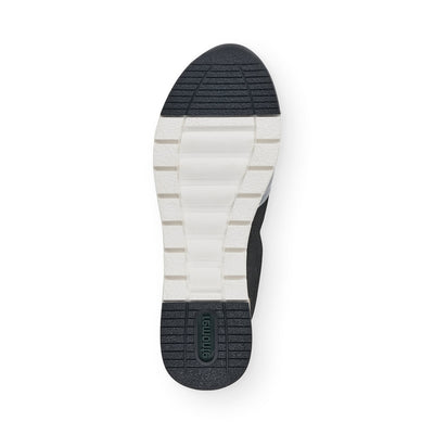 REMONTE - R6702-02 SILVER MULTI LACED WEDGE SNEAKER
