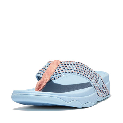 FITFLOP - SURFA FABRIC TOE-POST MULE - SKY BLUE