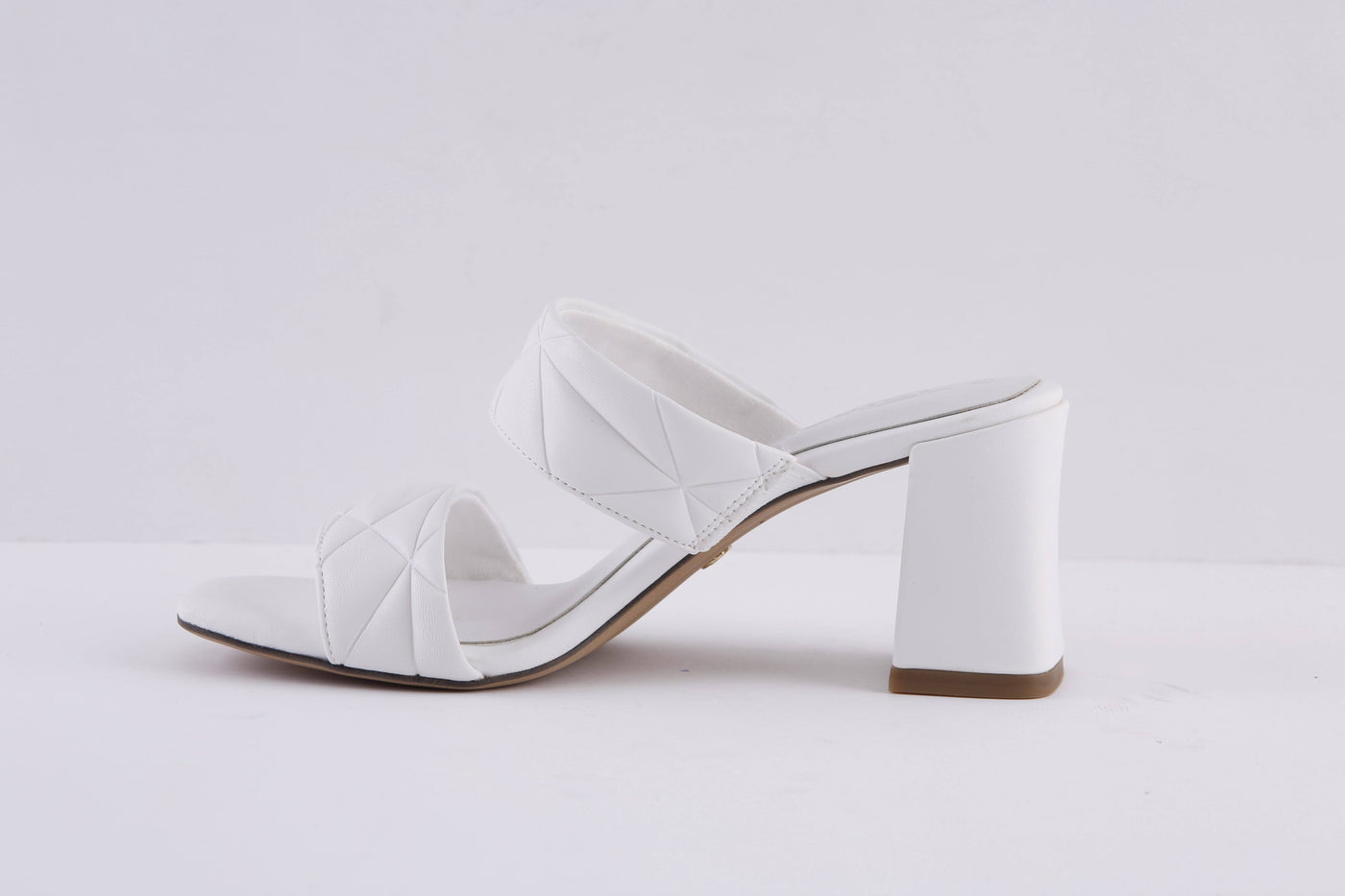 TAMARIS - 27240-100 MEDIUM HEEL MULE - WHITE