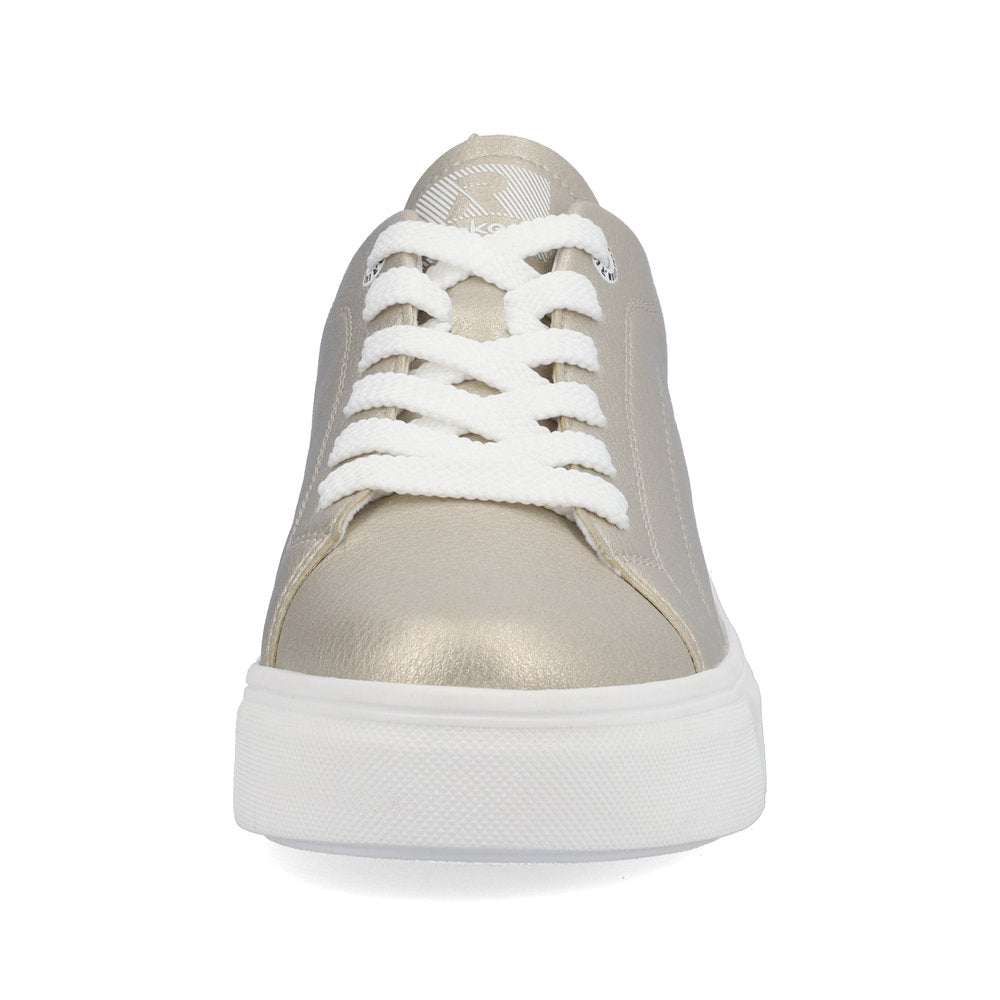 RIEKER - EVOLUTION - W0501-90 LACED RUNNER - GOLD