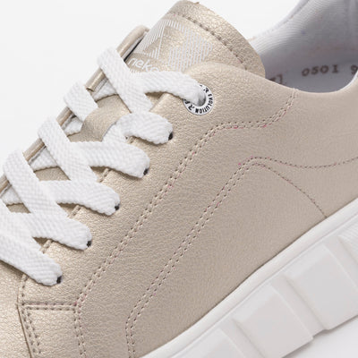 RIEKER - EVOLUTION - W0501-90 LACED RUNNER - GOLD
