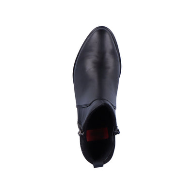 RIEKER - Y2051-00 MEDIUM BLOCK HEEL BOOT - BLACK