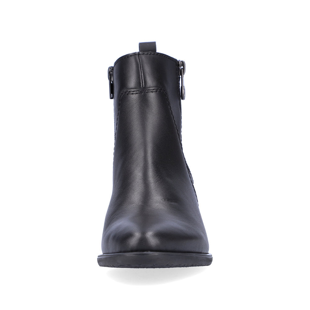 RIEKER - Y2051-00 MEDIUM BLOCK HEEL BOOT - BLACK