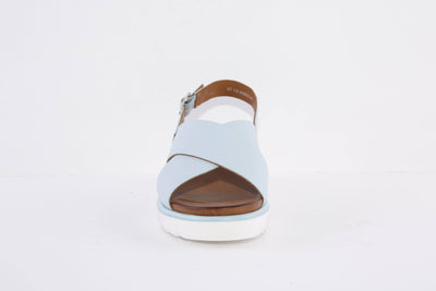 ARA - 33502-06 LOW WEDGE COMFORT SANDAL - BABY BLUE