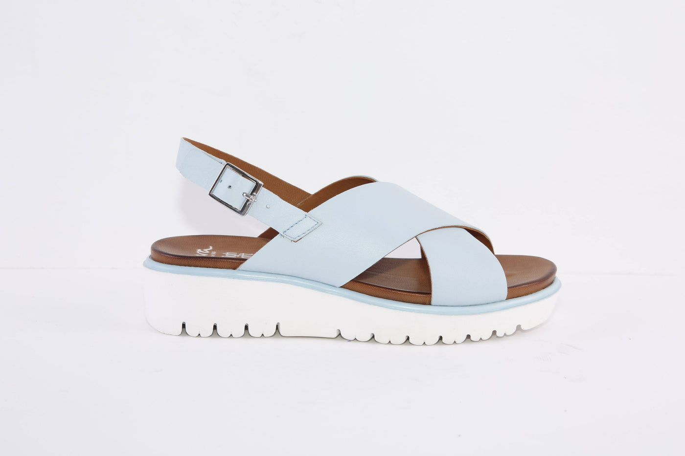 ARA - 33502-06 LOW WEDGE COMFORT SANDAL - BABY BLUE