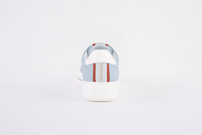 ARA- 27402-08 FLAT LACED FASHION TRAINER - BLUE LEATHER