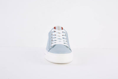ARA- 27402-08 FLAT LACED FASHION TRAINER - BLUE LEATHER