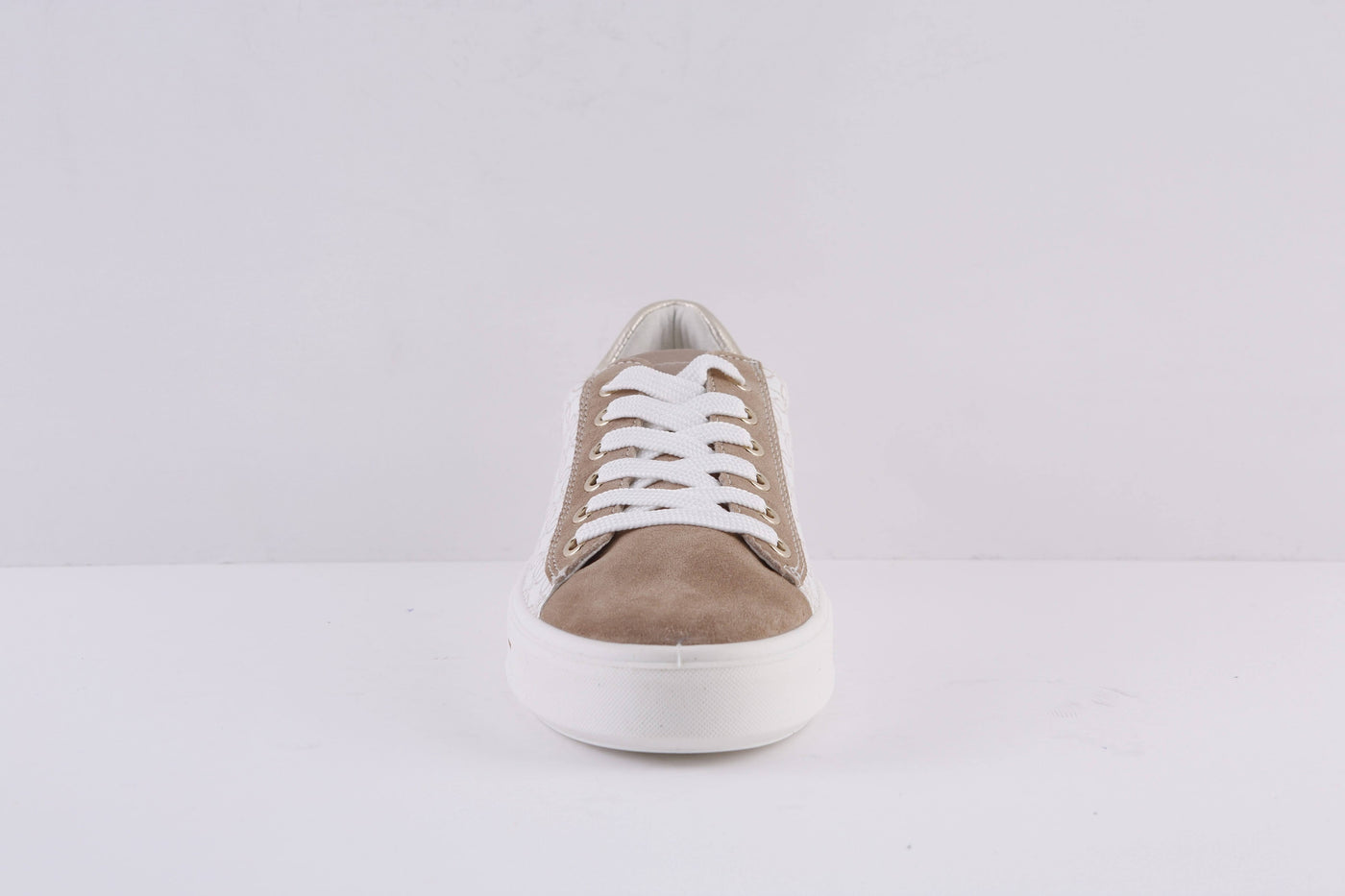 ARA - 27402-16 FLAT LACED FASHION SHOE - BEIGE MULTI