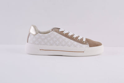 ARA - 27402-16 FLAT LACED FASHION SHOE - BEIGE MULTI