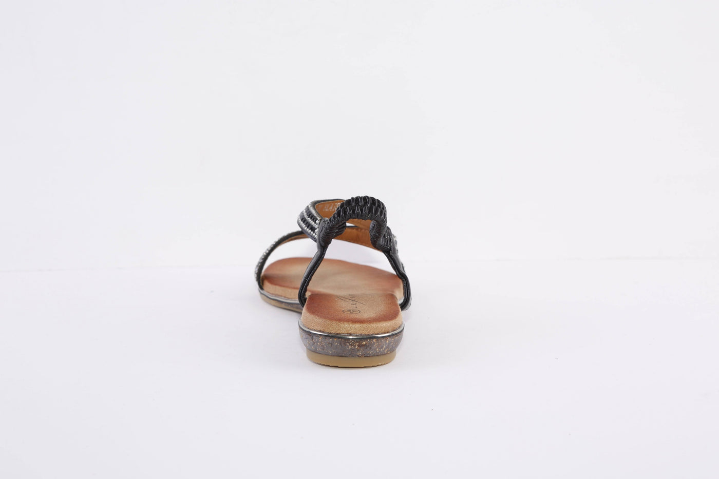 LUNAR - JLH321 BLAISE II-FLAT FASHION SANDAL - BLACK
