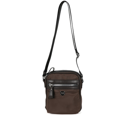 BINNARI - 18991 VALENCIA TALL PLAIN CROSSBODY BAG - BROWN