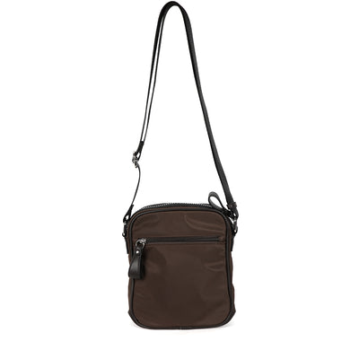 BINNARI - 18991 VALENCIA TALL PLAIN CROSSBODY BAG - BROWN