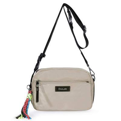 BINNARI - 19503 BRAGANZA-CROSSBODY BAG - BEIGE MULTI