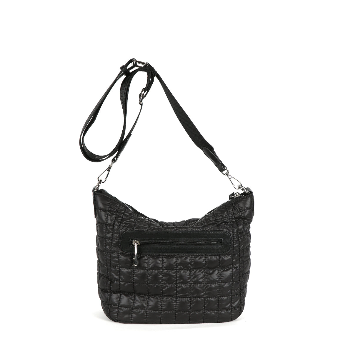 BINNARI - 18810 ALTEA-QUILTED CROSSOVER BAG WITH ADJUSTABLE STRAP - BLACK
