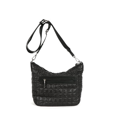 BINNARI - 18810 ALTEA-QUILTED CROSSOVER BAG WITH ADJUSTABLE STRAP - BLACK