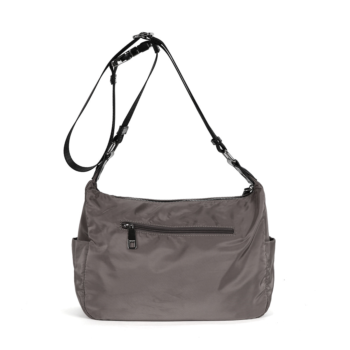 BINNARI - 18843 CAMPELLO ADJUSTABLE HANDLE ZIP CROSSBODY BAG - TAUPE