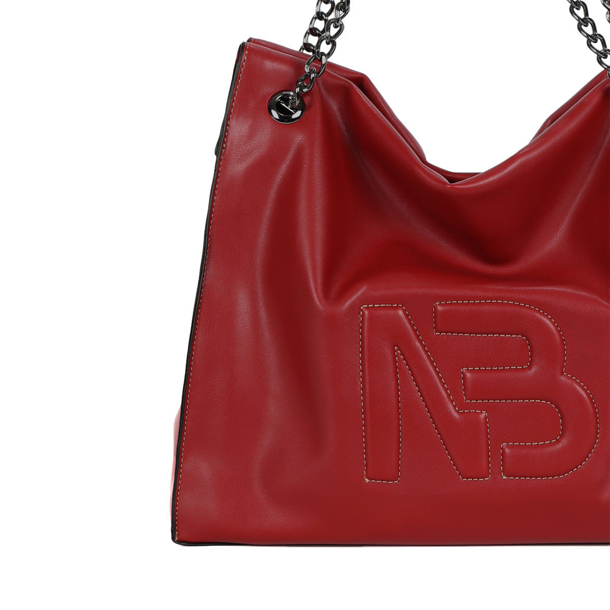 BINNARI - 18960 OLIVA-LARGE SHOULDER BAG - RED
