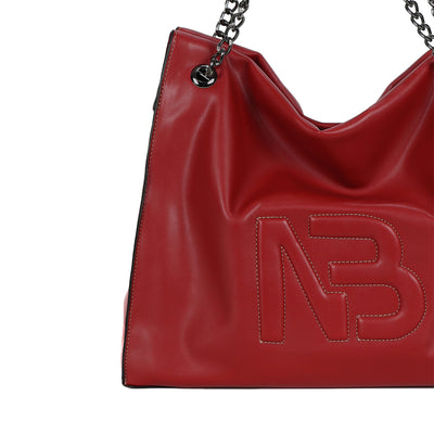BINNARI - 18960 OLIVA-LARGE SHOULDER BAG - RED