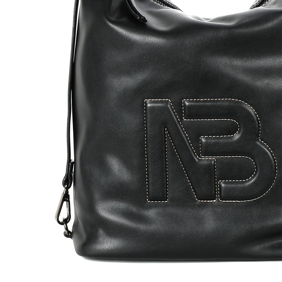 BINNARI - 18961 OLIVA-LARGE FRONTPRINT RUCKSACK - BLACK