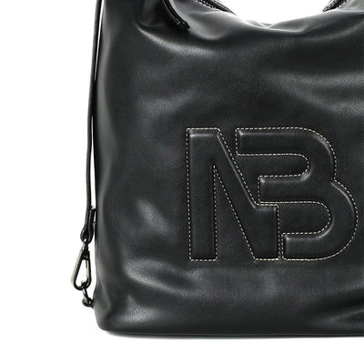 BINNARI - 18961 OLIVA-LARGE FRONTPRINT RUCKSACK - BLACK