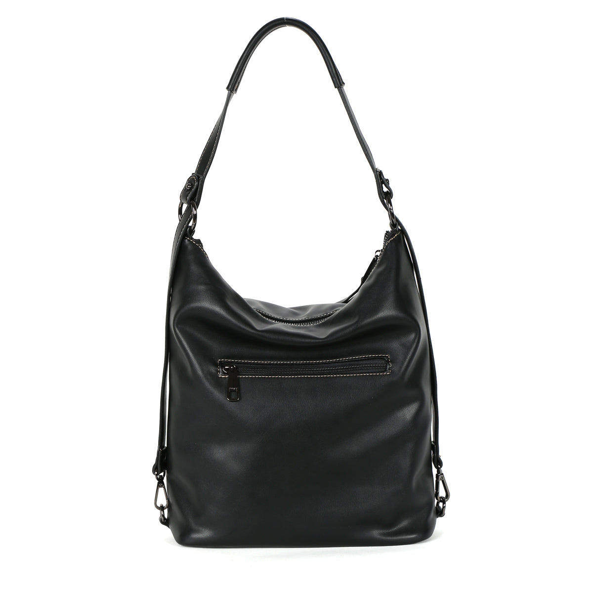 BINNARI - 18961 OLIVA-LARGE FRONTPRINT RUCKSACK - BLACK