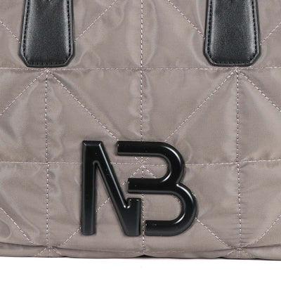 BINNARI - 18880 FINESTRAT QUILTED BAG ADJUSTABLE SHOULDER STRAP - TAUPE