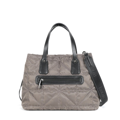BINNARI - 18880 FINESTRAT QUILTED BAG ADJUSTABLE SHOULDER STRAP - TAUPE