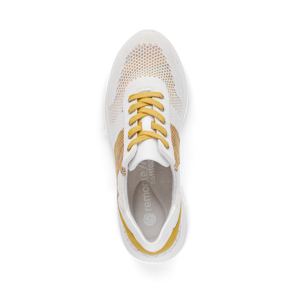 REMONTE - D4103 WHITE MULTI LACED TRAINER