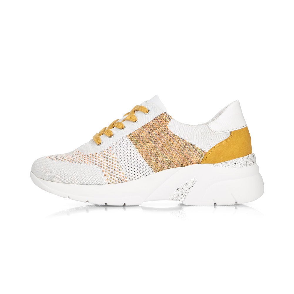 REMONTE - D4103 WHITE MULTI LACED TRAINER