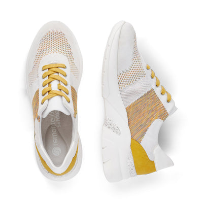 REMONTE - D4103 WHITE MULTI LACED TRAINER