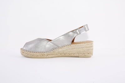 TONI PONS- BERNIA LOW WEDGE SANDAL - GREY