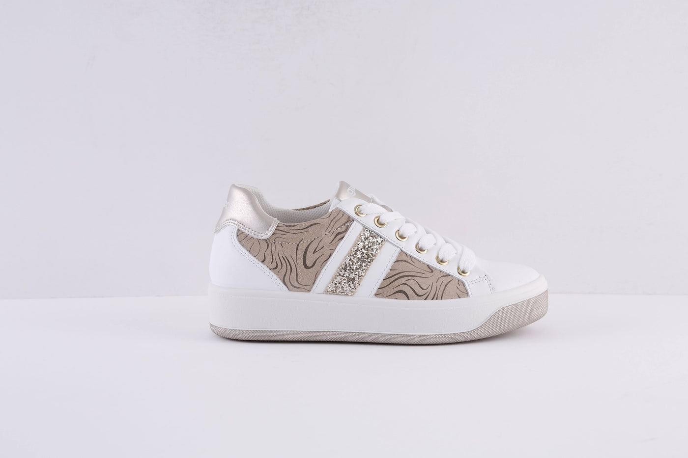 IGI & CO - 1659311 LACED FASHION SHOE - WHITE/BEIGE