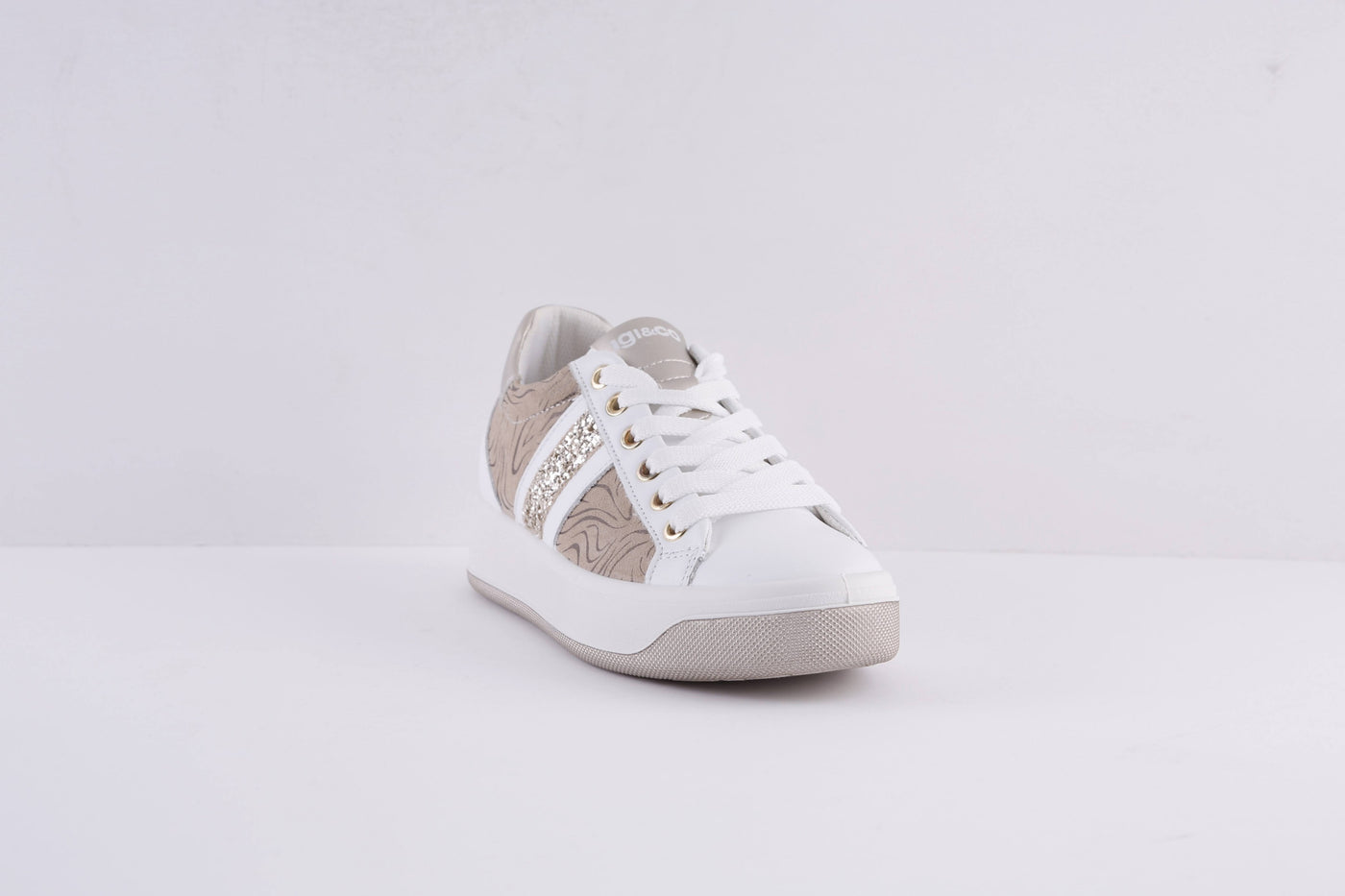 IGI & CO - 1659311 LACED FASHION SHOE - WHITE/BEIGE