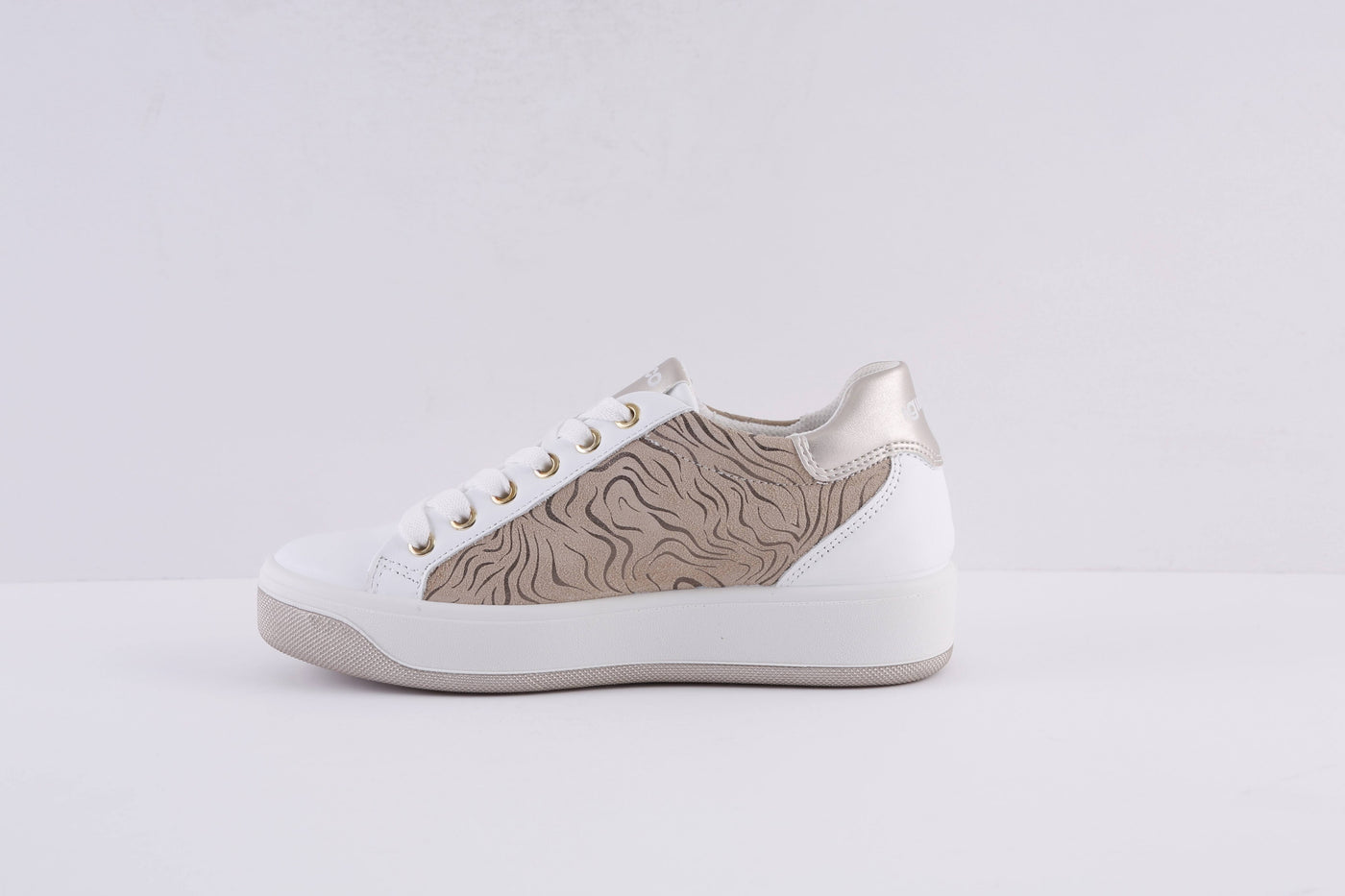 IGI & CO - 1659311 LACED FASHION SHOE - WHITE/BEIGE