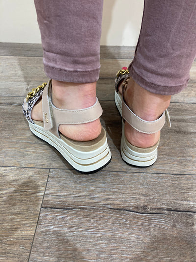 IGI&CO - 1676533 CHUNKY PLATFORM FASHION SANDAL - PINK LEOPARD